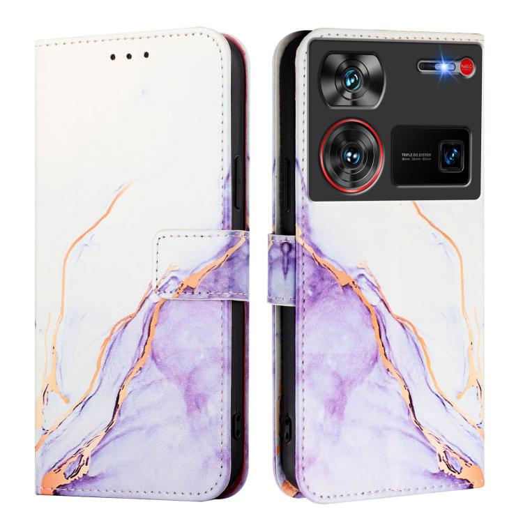 For ZTE nubia Z60 Ultra PT003 Marble Pattern Flip Leather Phone Case