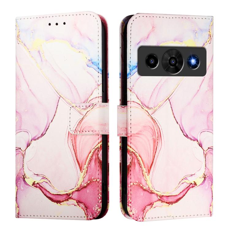 For ZTE nubia P7 Pro 5G / Optus X Value 5G PT003 Marble Pattern Flip Leather Phone Case