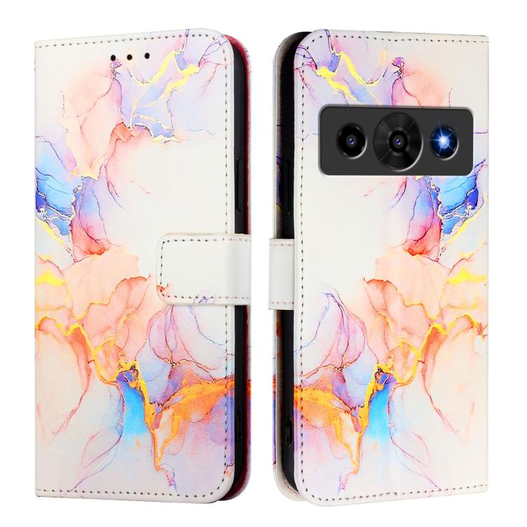 For ZTE nubia P7 Pro 5G / Optus X Value 5G PT003 Marble Pattern Flip Leather Phone Case