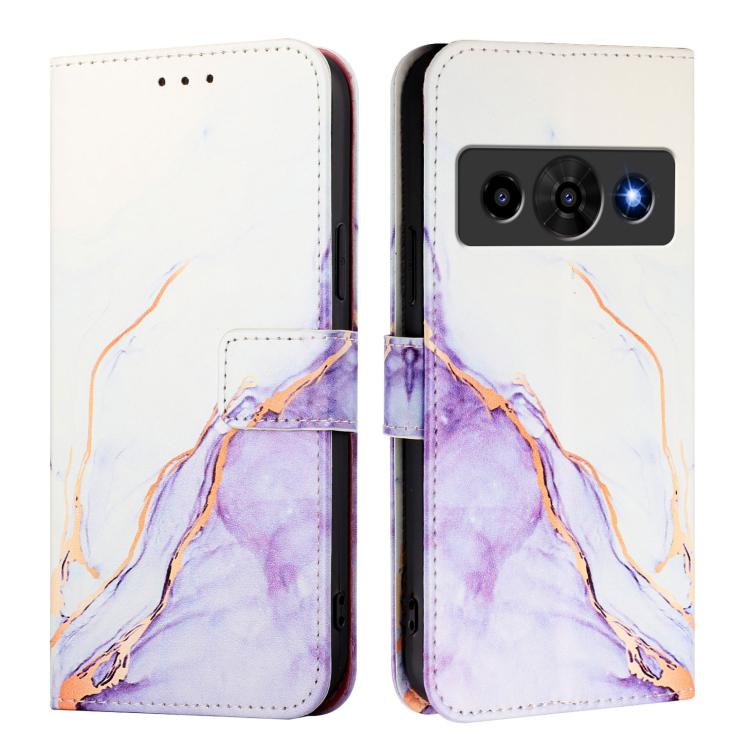 For ZTE nubia P7 Pro 5G / Optus X Value 5G PT003 Marble Pattern Flip Leather Phone Case