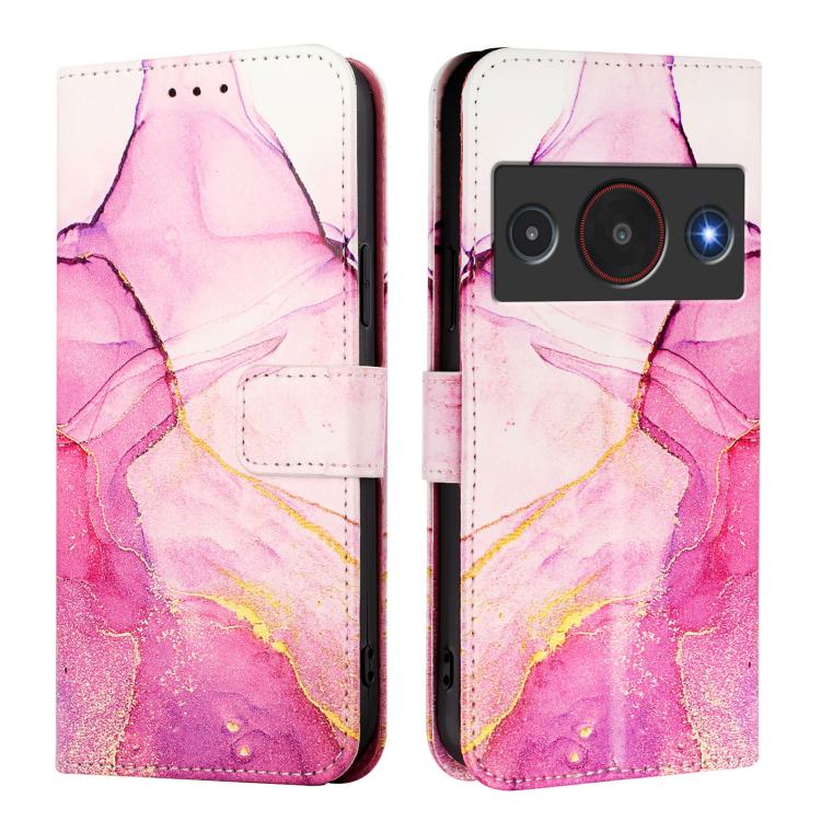 For ZTE Blade A75 Pro 5G / Telstra T-Elite 5G PT003 Marble Pattern Flip Leather Phone Case