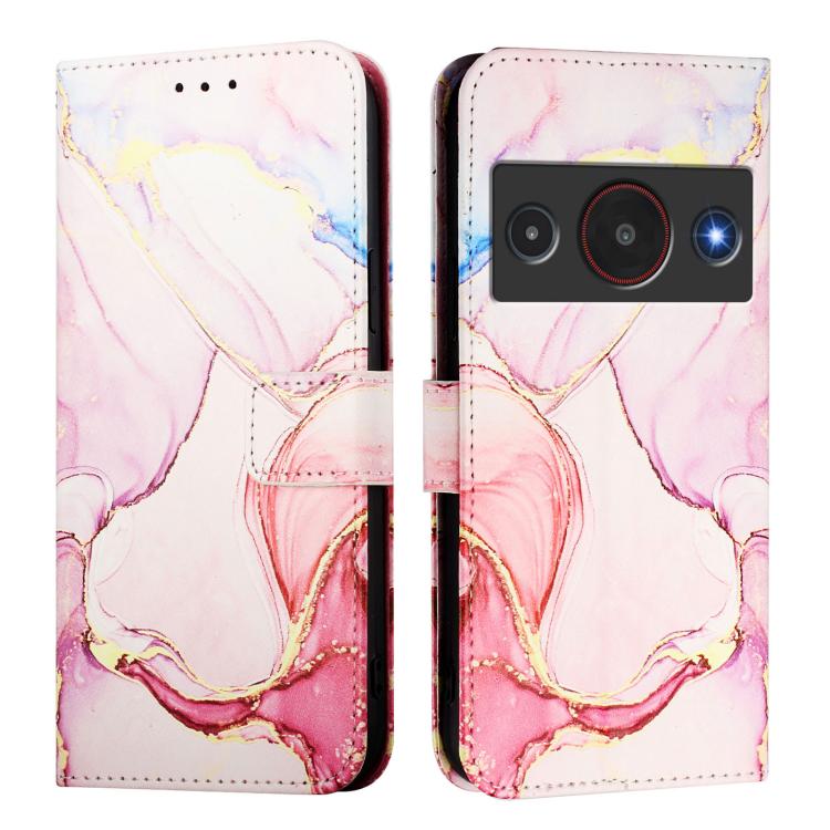 For ZTE Blade A75 Pro 5G / Telstra T-Elite 5G PT003 Marble Pattern Flip Leather Phone Case