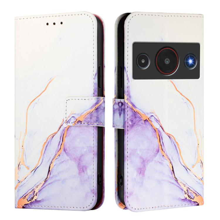 For ZTE Blade A75 Pro 5G / Telstra T-Elite 5G PT003 Marble Pattern Flip Leather Phone Case