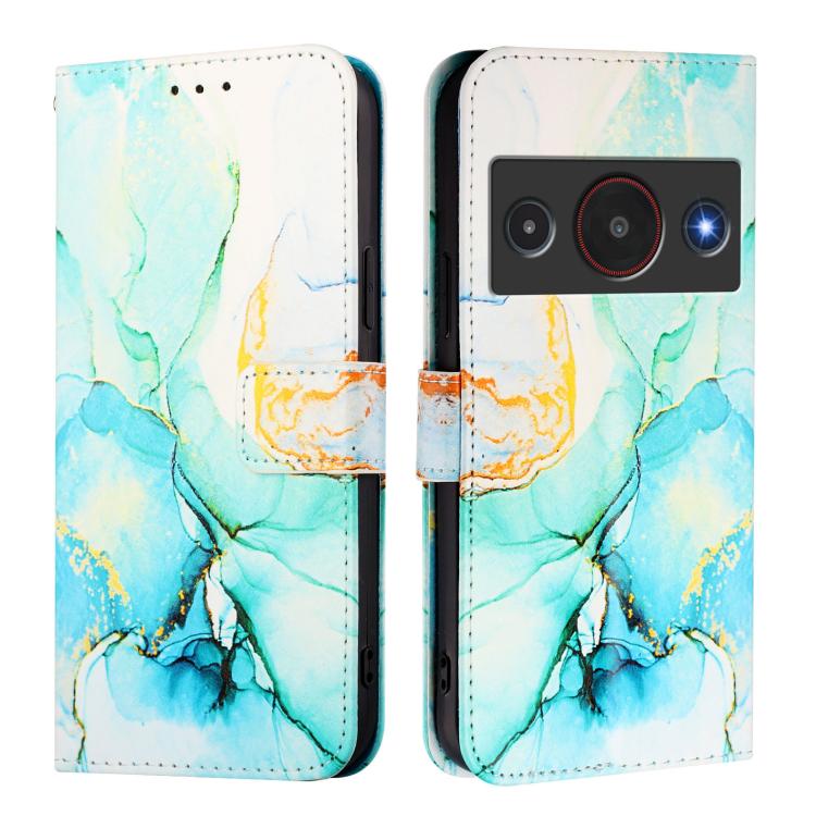For ZTE Blade A75 Pro 5G / Telstra T-Elite 5G PT003 Marble Pattern Flip Leather Phone Case