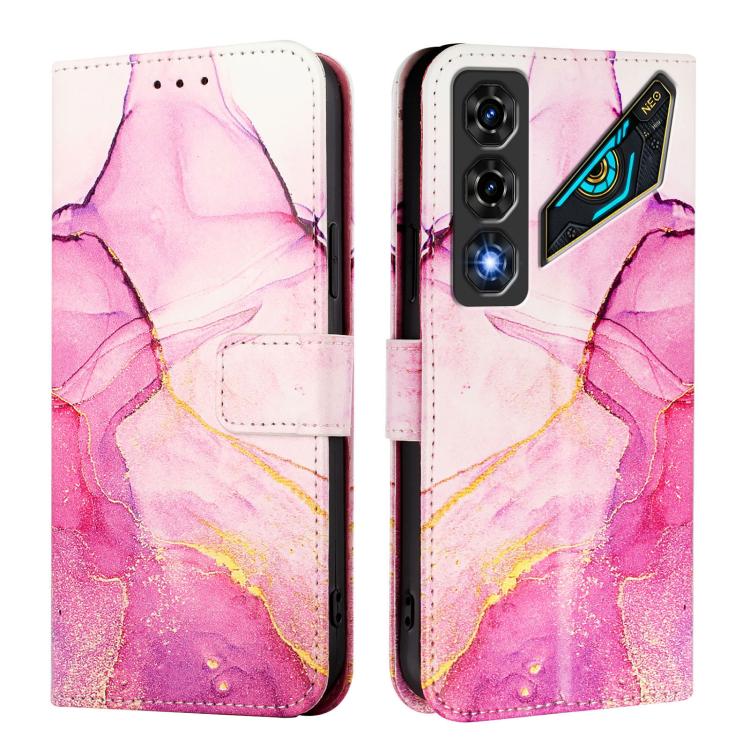For ZTE nubia Neo 5 5G PT003 Marble Pattern Flip Leather Phone Case
