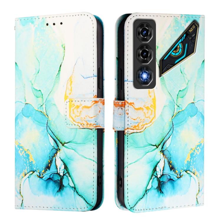 For ZTE nubia Neo 5 5G PT003 Marble Pattern Flip Leather Phone Case