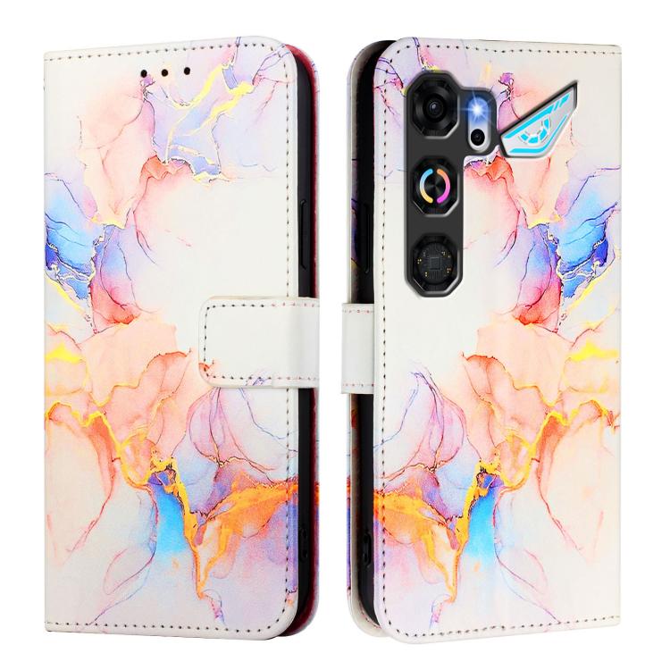 For ZTE nubia Neo 5 GT 5G PT003 Marble Pattern Flip Leather Phone Case