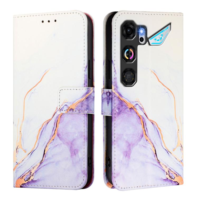 For ZTE nubia Neo 5 GT 5G PT003 Marble Pattern Flip Leather Phone Case