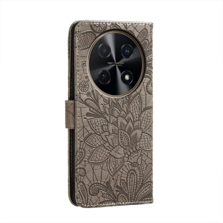 For Huawei Enjoy 70 Pro Lace Flower Embossing Flip Leather Phone Case