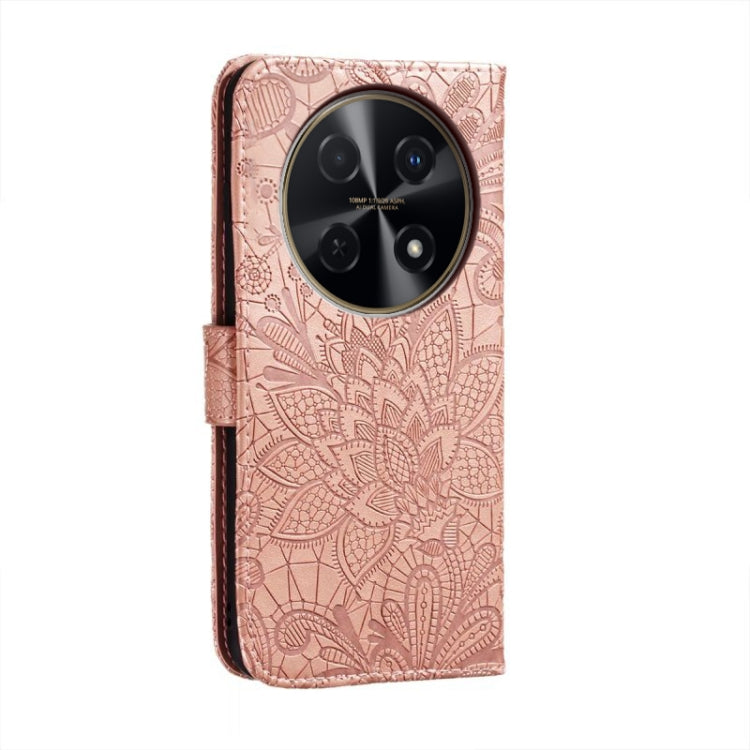 For Huawei Enjoy 70 Pro Lace Flower Embossing Flip Leather Phone Case