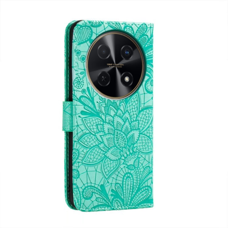 For Huawei Enjoy 70 Pro Lace Flower Embossing Flip Leather Phone Case