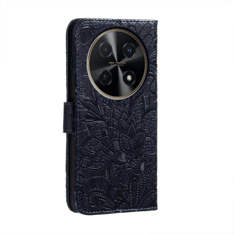 For Huawei Enjoy 70 Pro Lace Flower Embossing Flip Leather Phone Case