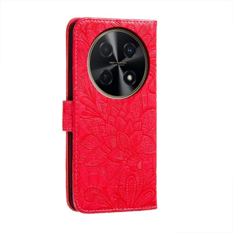For Huawei Enjoy 70 Pro Lace Flower Embossing Flip Leather Phone Case