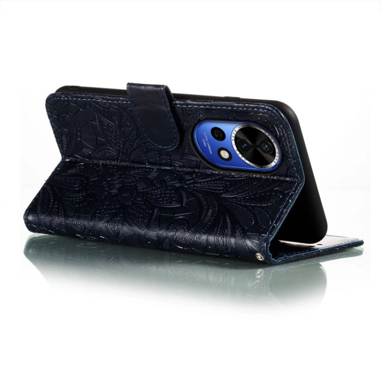 For Huawei Nova 12 Lace Flower Embossing Flip Leather Phone Case