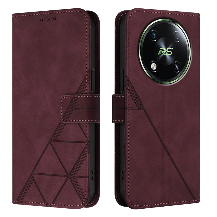 For Itel RS4 Crossbody 3D Embossed Flip Leather Phone Case