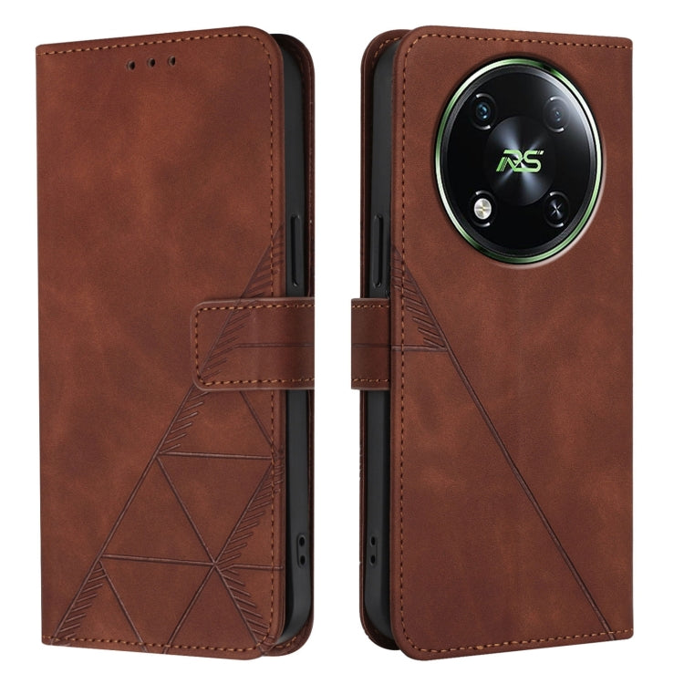 For Itel RS4 Crossbody 3D Embossed Flip Leather Phone Case