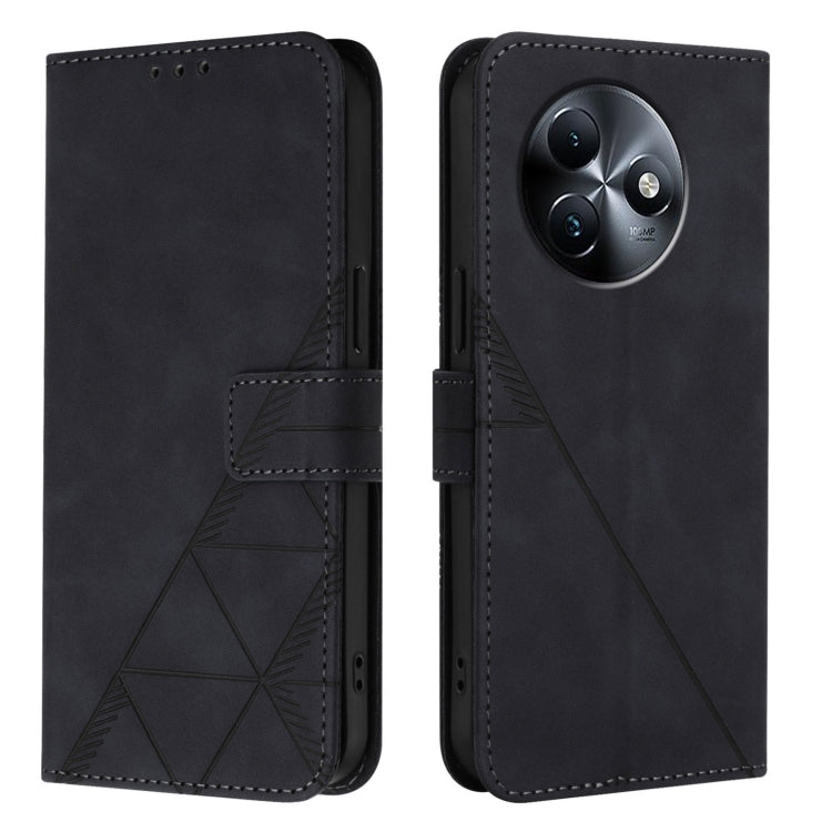 For Itel S24 Crossbody 3D Embossed Flip Leather Phone Case