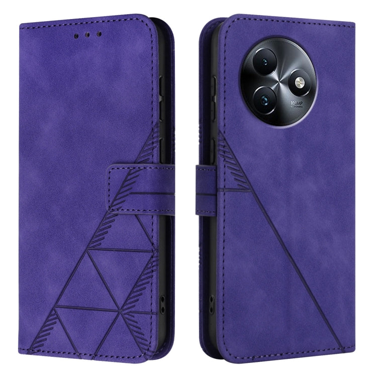 For Itel S24 Crossbody 3D Embossed Flip Leather Phone Case