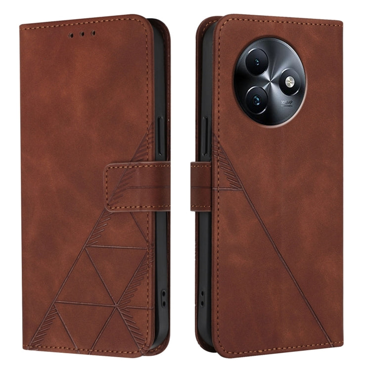 For Itel S24 Crossbody 3D Embossed Flip Leather Phone Case