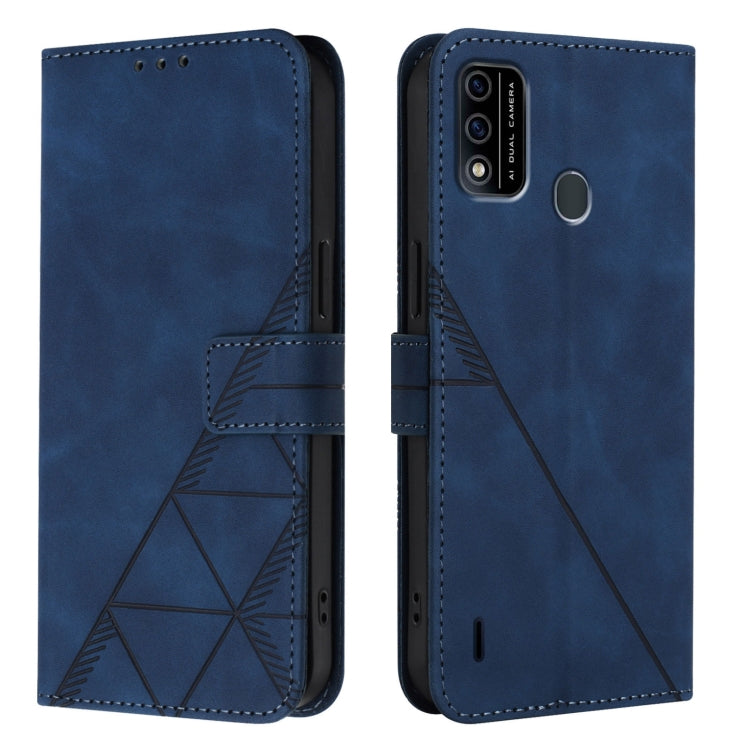 For Itel A48 Crossbody 3D Embossed Flip Leather Phone Case