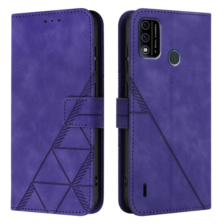 For Itel A48 Crossbody 3D Embossed Flip Leather Phone Case