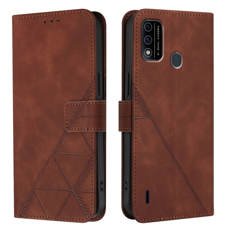 For Itel A48 Crossbody 3D Embossed Flip Leather Phone Case
