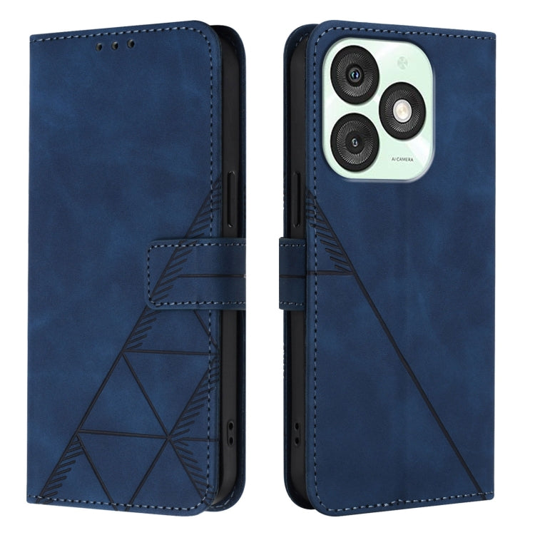 For Itel A50 Crossbody 3D Embossed Flip Leather Phone Case