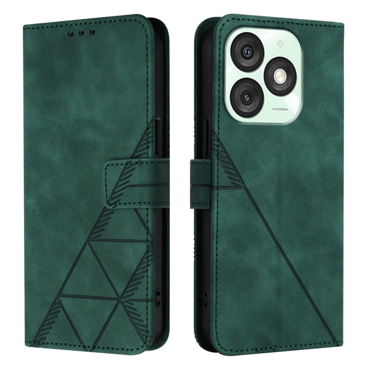 For Itel A50 Crossbody 3D Embossed Flip Leather Phone Case