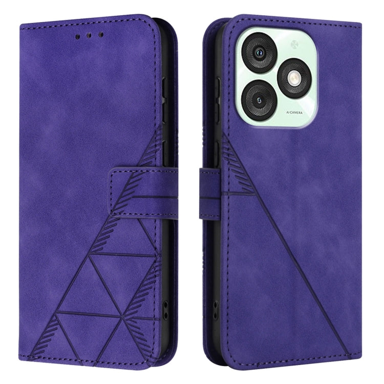For Itel A50 Crossbody 3D Embossed Flip Leather Phone Case