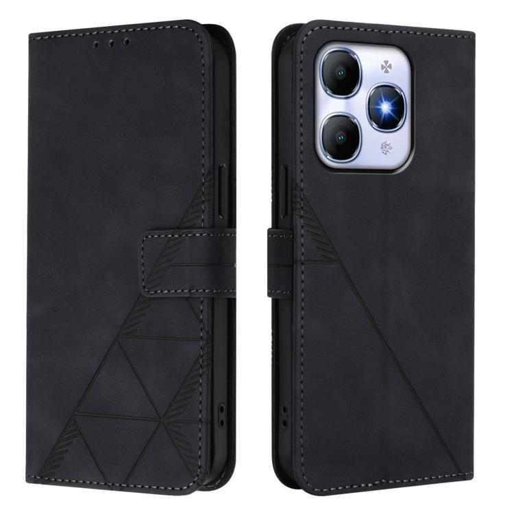 For Itel A90 Crossbody 3D Embossed Flip Leather Phone Case