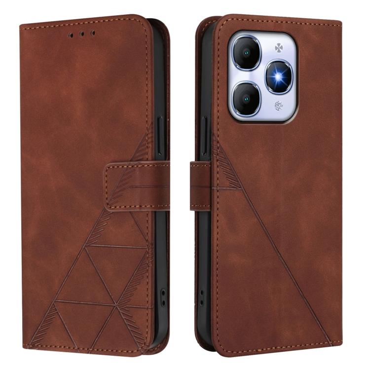 For Itel A90 Crossbody 3D Embossed Flip Leather Phone Case