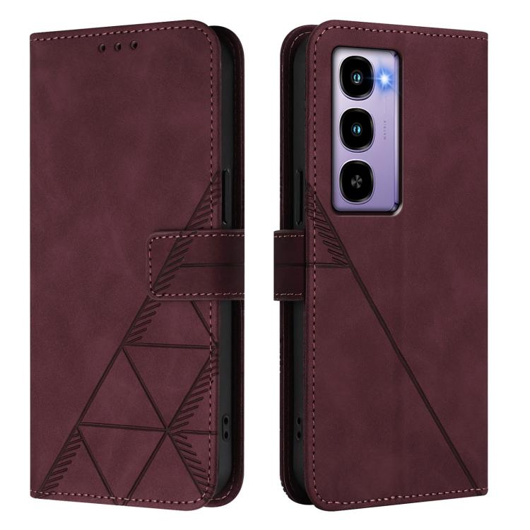 For Itel City 100 Crossbody 3D Embossed Flip Leather Phone Case
