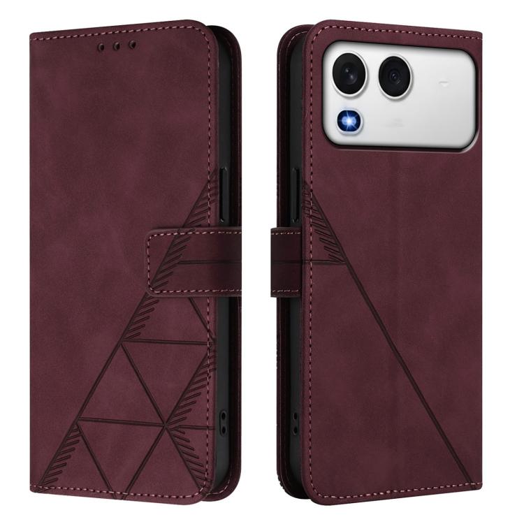 For itel A200 4G/A200+ 4G Global Crossbody 3D Embossed Flip Leather Phone Case