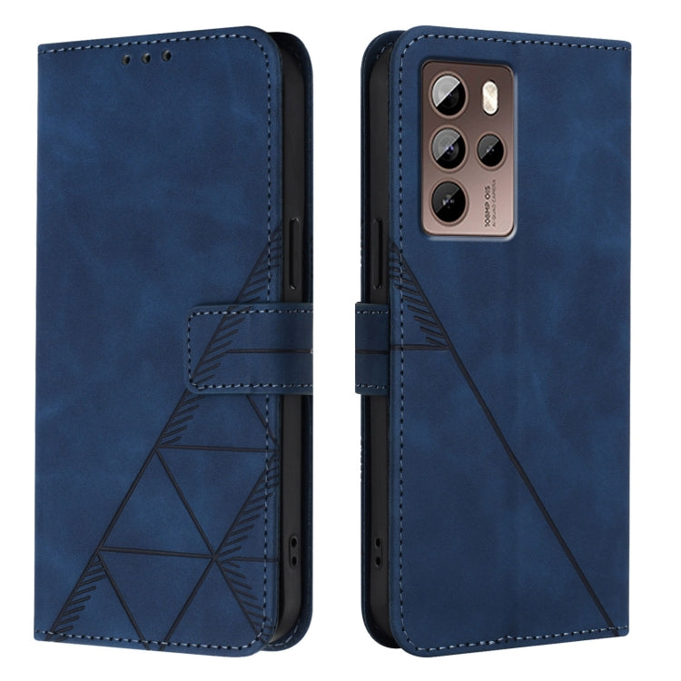 For HTC U24 Pro Crossbody 3D Embossed Flip Leather Phone Case