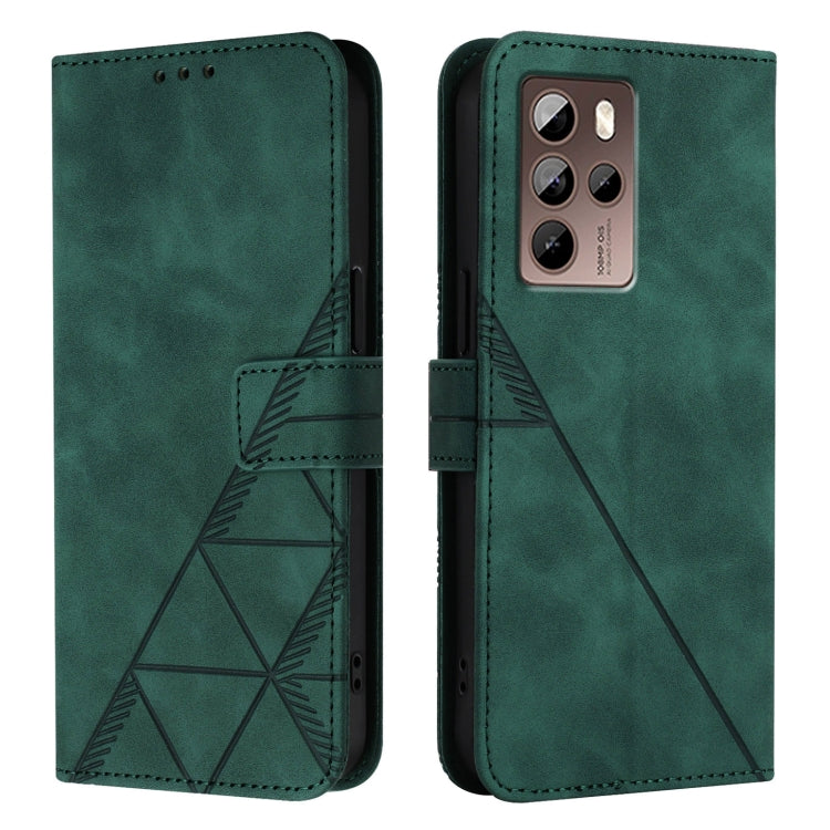 For HTC U24 Pro Crossbody 3D Embossed Flip Leather Phone Case