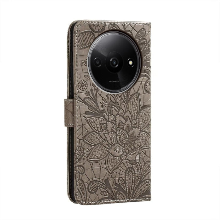 For Xiaomi Redmi A3 Lace Flower Embossing Flip Leather Phone Case