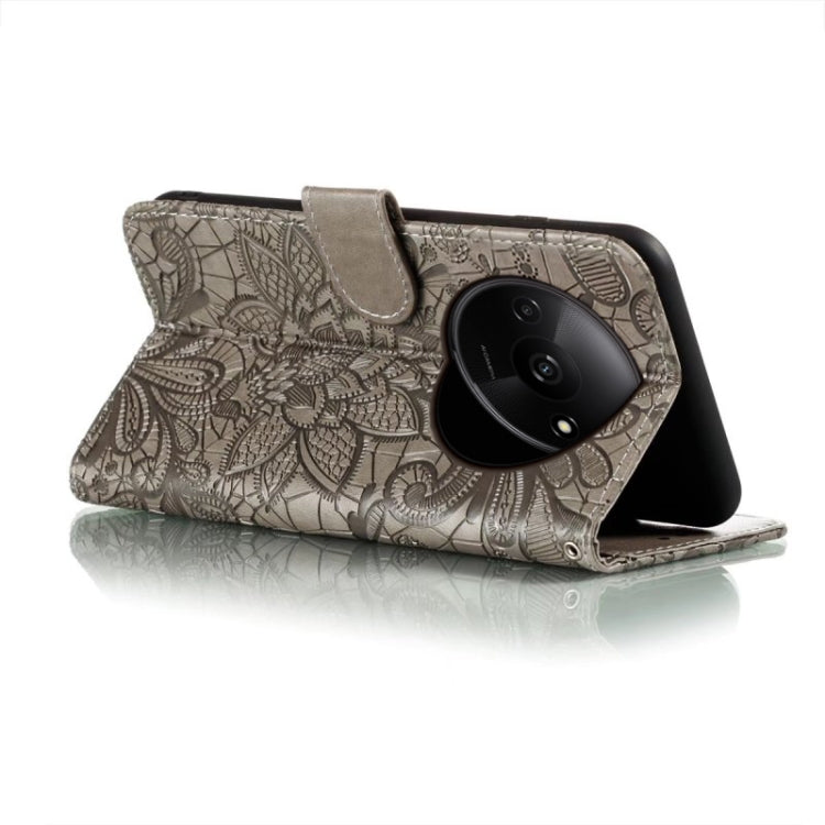 For Xiaomi Redmi A3 Lace Flower Embossing Flip Leather Phone Case