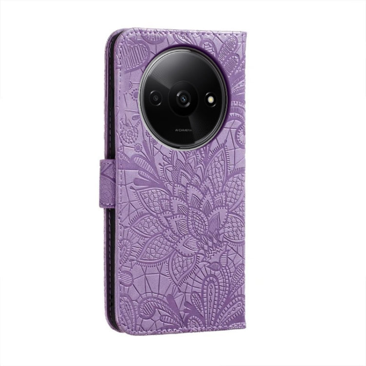 For Xiaomi Redmi A3 Lace Flower Embossing Flip Leather Phone Case