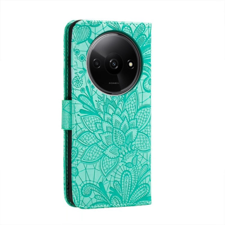 For Xiaomi Redmi A3 Lace Flower Embossing Flip Leather Phone Case