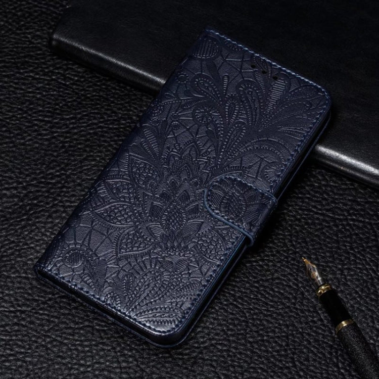 For Xiaomi Redmi Note 13 4G Lace Flower Embossing Flip Leather Phone Case