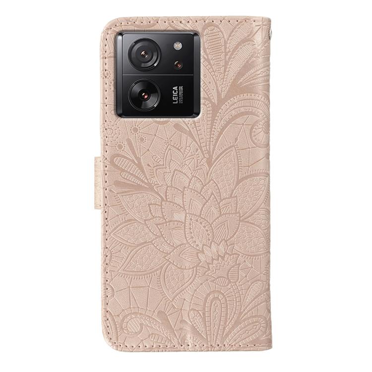 For Xiaomi 13T / 13T Pro Lace Flower Embossing Flip Leather Phone Case