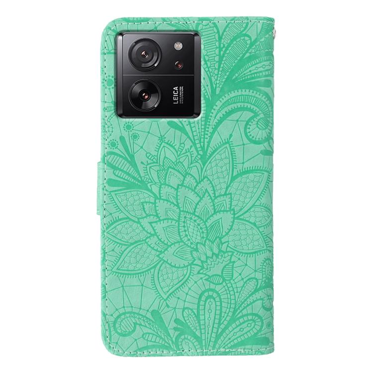 For Xiaomi 13T / 13T Pro Lace Flower Embossing Flip Leather Phone Case