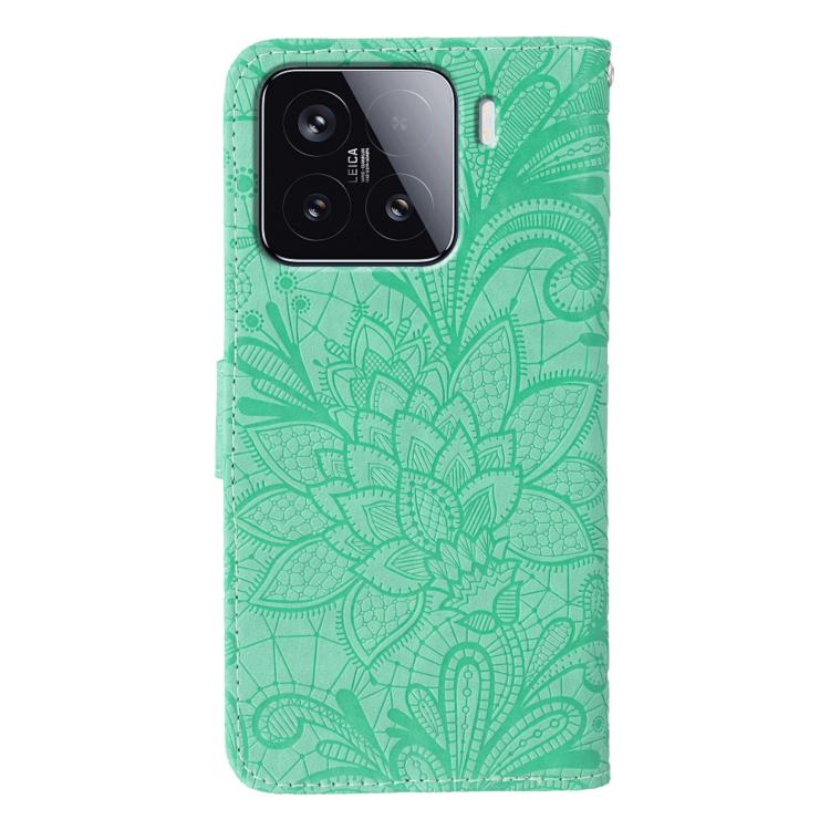 For Xiaomi 15 Lace Flower Embossing Flip Leather Phone Case
