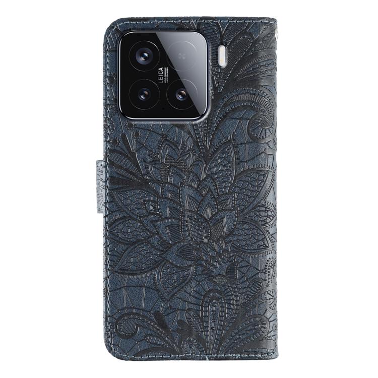 For Xiaomi 15 Lace Flower Embossing Flip Leather Phone Case