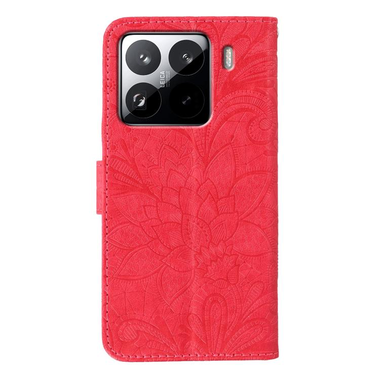 For Xiaomi 15 Pro Lace Flower Embossing Flip Leather Phone Case