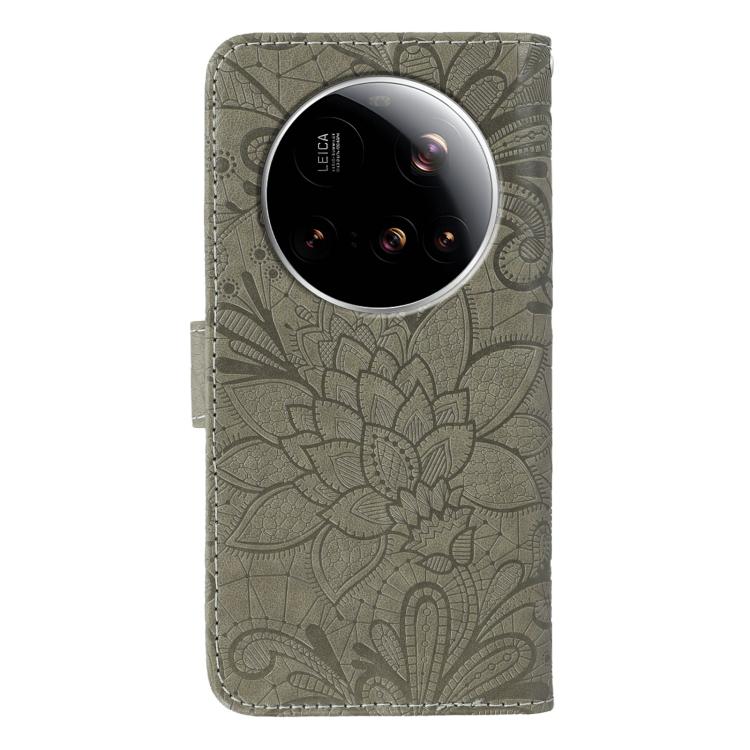 For Xiaomi 15 Ultra Lace Flower Embossing Flip Leather Phone Case