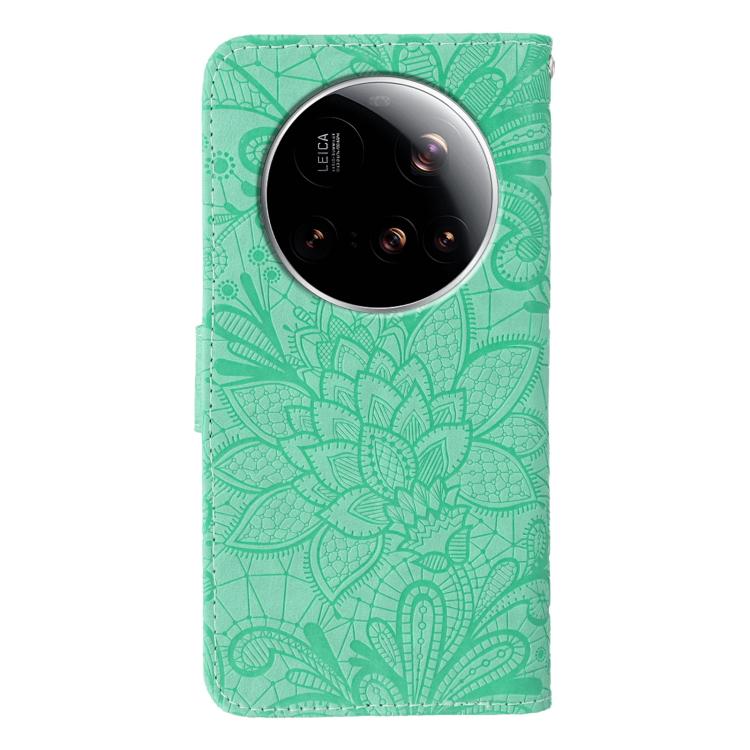 For Xiaomi 15 Ultra Lace Flower Embossing Flip Leather Phone Case