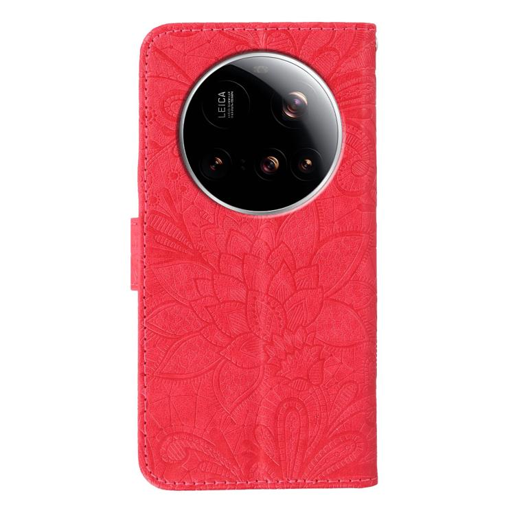 For Xiaomi 15 Ultra Lace Flower Embossing Flip Leather Phone Case