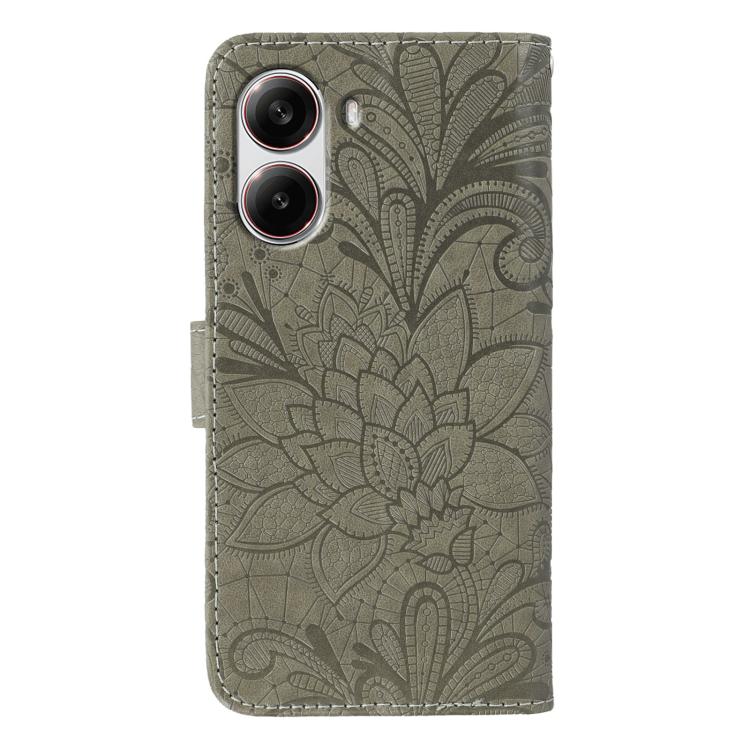 For Xiaomi Poco X7 Pro Lace Flower Embossing Flip Leather Phone Case