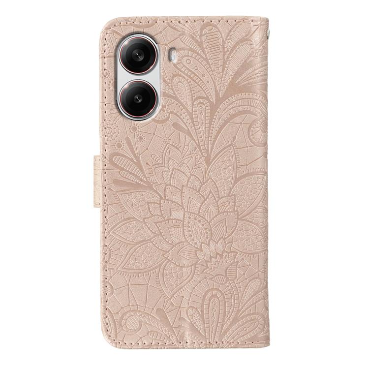 For Xiaomi Poco X7 Pro Lace Flower Embossing Flip Leather Phone Case
